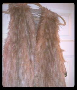 Women's Fur Sweater Vest